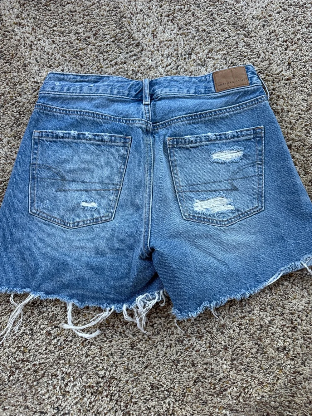 American Eagle Distressed Blue Denim shorts